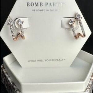 Bomb Party- April Birthday earrings “notice the details”